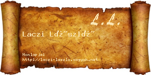 Laczi László névjegykártya