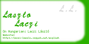 laszlo laczi business card